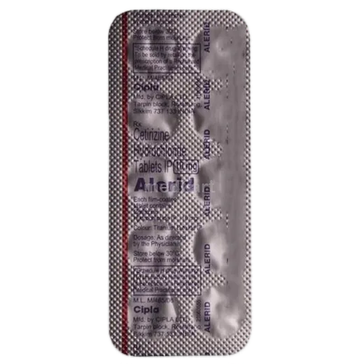 alerid 10mg tablet 10's